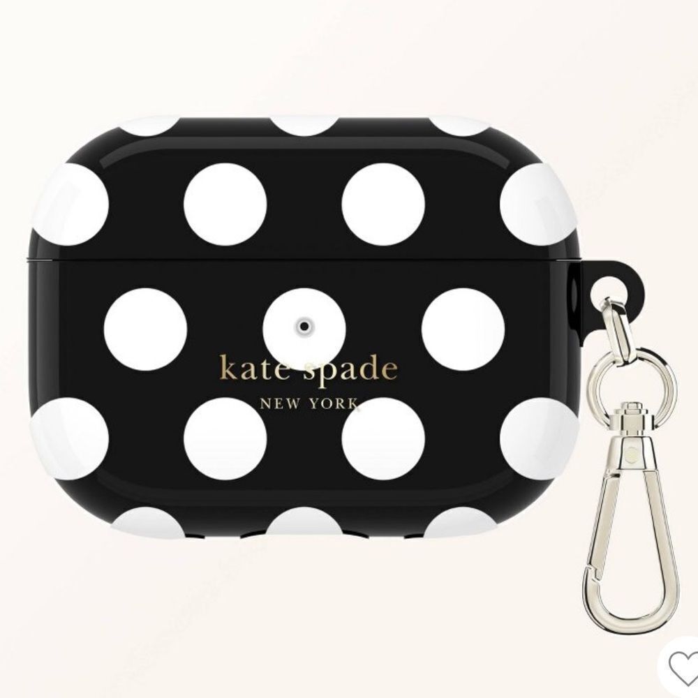 kate spade x Target Black White Polka Dot Apple AirPods Pro Protective Case - Picture 3 of 15